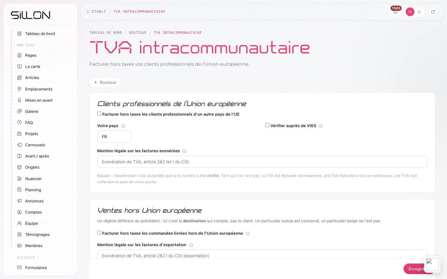 La TVA internationale