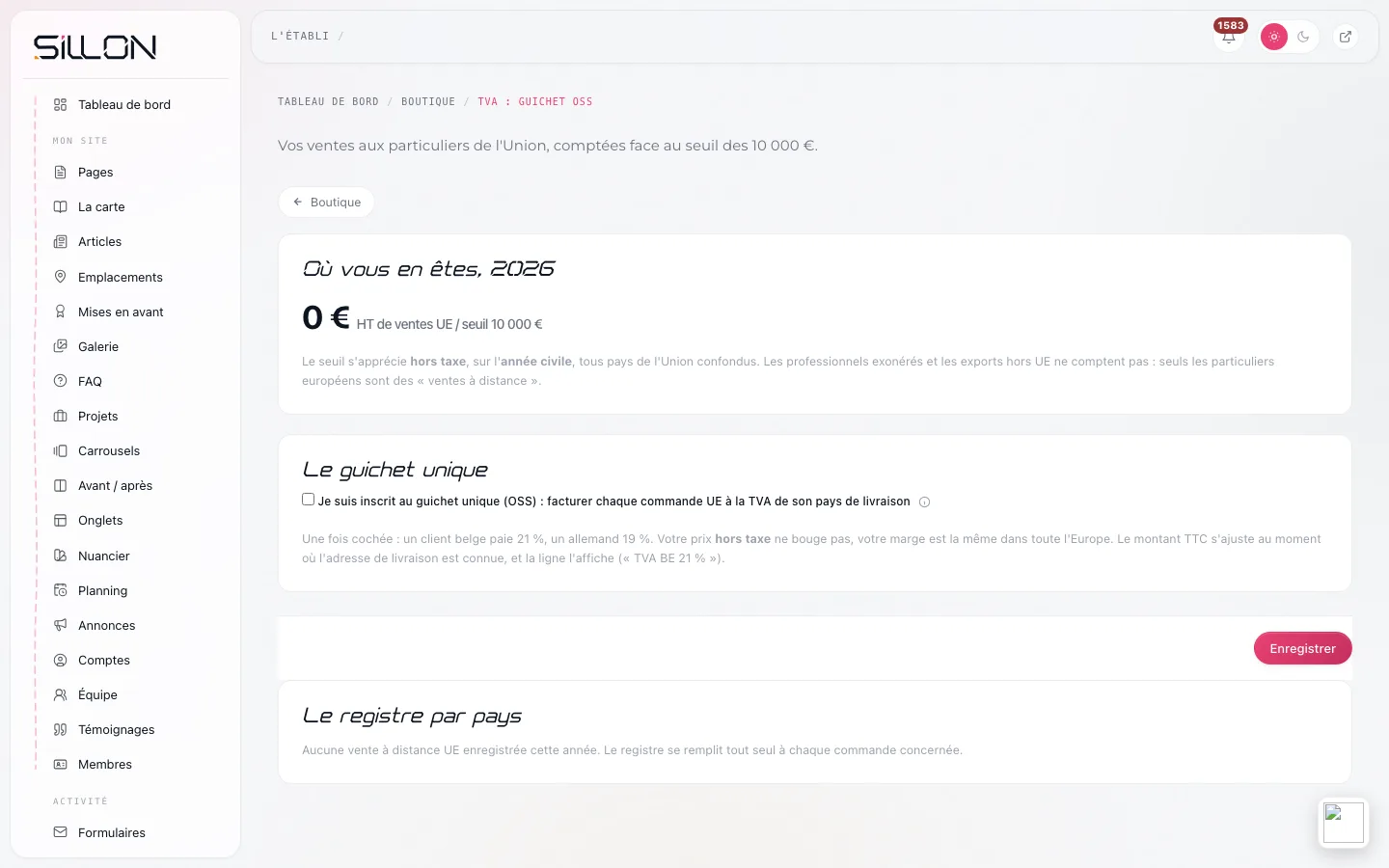 Le guichet OSS